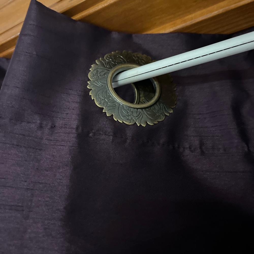 Rich Dark Purple Curtain - Picture 3 of 4